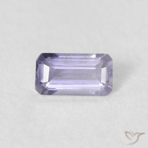0.21ct Натуральный Розовато-фиолетовый Иолит, Изумрудная огранка, VS-SI