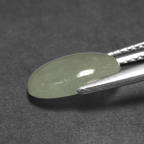 2.49 карата, натуральный Светло-зеленый Жадеит, Прозрачный, Полупрозрачный