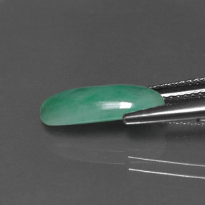 3.02 карата, натуральный Зеленый Жадеит, Огранка Овал, Непрозрачный