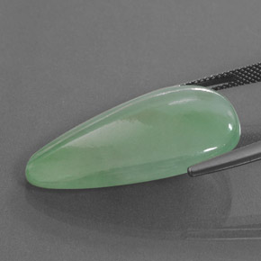 25.32 карата, натуральный Зеленый Жадеит, причудливая, Прозрачный