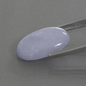 9.89 карата, натуральный Лаванда Жадеит, Огранка Овал, Непрозрачный