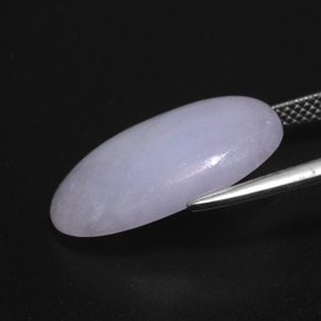 12.14 карата, натуральный Лаванда Жадеит, Огранка Овал, Непрозрачный