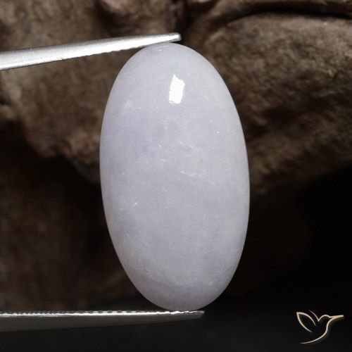 18.50ct Натуральный Серый Жадеит, Овал, Непрозрачный
