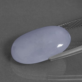 20.87 карата, натуральный Лаванда Жадеит, Овал, Непрозрачный