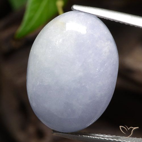 25.96ct Натуральный Светло-фиолетовый Жадеит, Овал, Непрозрачный