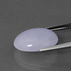 6.94 карата, натуральный Лаванда Жадеит, Огранка Овал, Непрозрачный