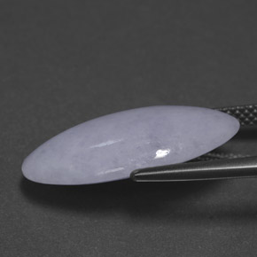 10.43 карата, натуральный Лаванда Жадеит, Огранка Овал, Непрозрачный
