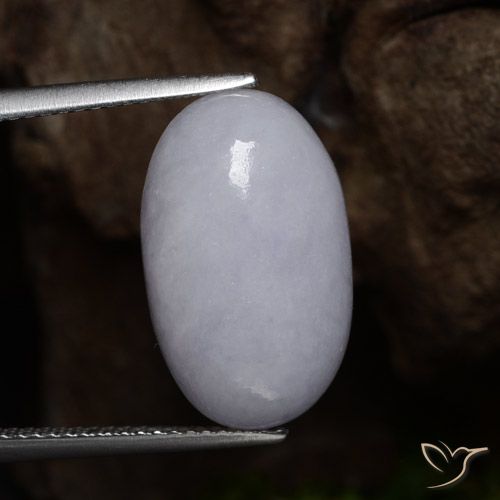 12.39ct Натуральный Серый Жадеит, Овал, Непрозрачный