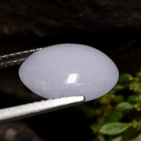 4.86 карата, натуральный Лаванда Жадеит, Огранка Овал, Полупрозрачный