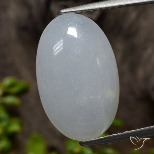 7.94ct Натуральный Средний серый Жадеит, Овал, Непрозрачный