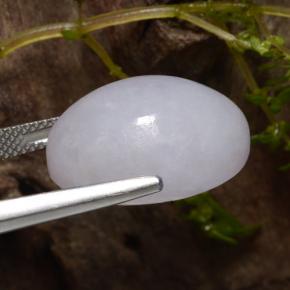 22.29 карата, натуральный Серый Жадеит, Огранка Овал, Полупрозрачный