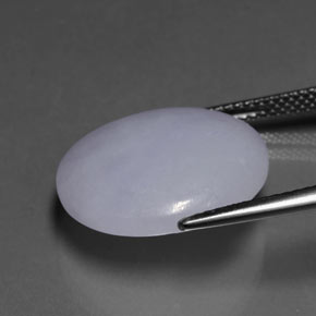 13.72 карата, натуральный Лаванда Жадеит, Огранка Круг, Полупрозрачный