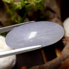 28.17 карата, натуральный Светло-фиолетовый Жадеит, Огранка Овал, Полупрозрачный