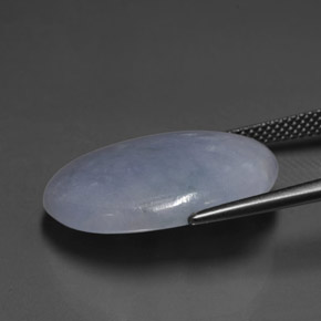 19.74 карата, натуральный Лаванда Жадеит, Огранка Овал, Полупрозрачный