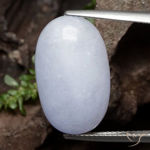 12.61ct Натуральный Светло-фиолетовый Жадеит, Овал, Полупрозрачный