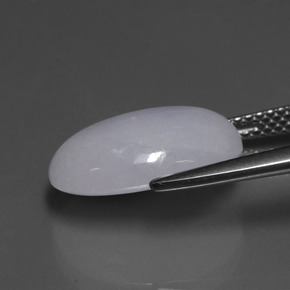 7.79 карата, натуральный Лаванда Жадеит, Огранка Овал, Полупрозрачный