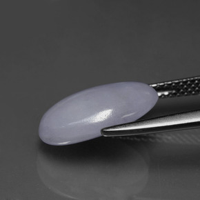 4.38 карата, натуральный Лаванда Жадеит, Огранка Овал, Непрозрачный