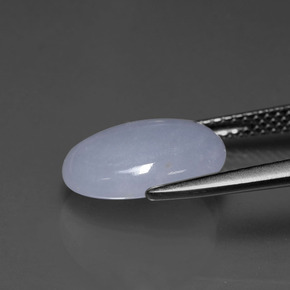 3.97 карата, натуральный Лаванда Жадеит, Огранка Овал, Полупрозрачный