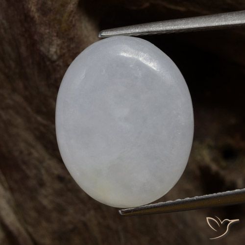 7.87ct Натуральный Средний серый Жадеит, Овал, Полупрозрачный
