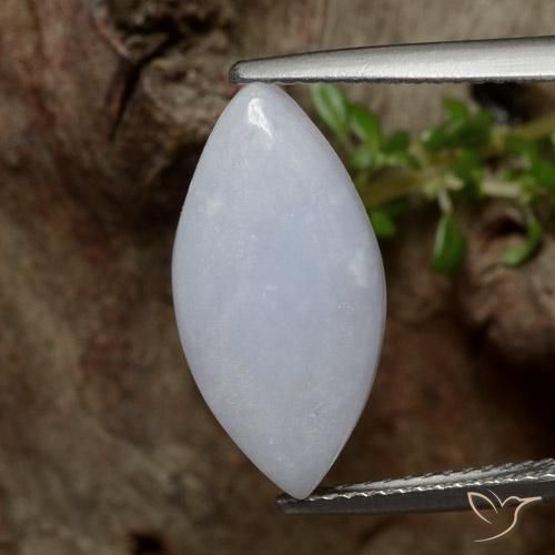 5.79ct Натуральный Светло-серый Жадеит, Маркиза, Полупрозрачный