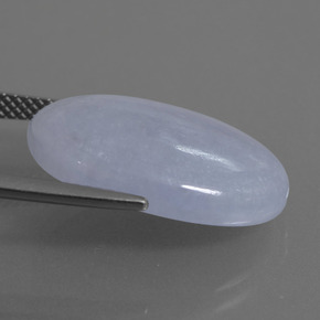 14.80 карата, натуральный Лаванда Жадеит, Огранка Овал, Полупрозрачный