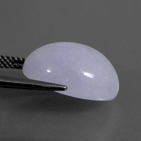 11.64 карата, натуральный Лаванда Жадеит, Огранка Овал, Полупрозрачный