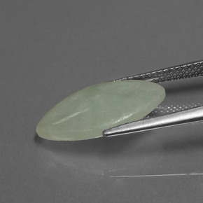 5.03 карата, натуральный Зеленый Жадеит, Маркиза, Полупрозрачный