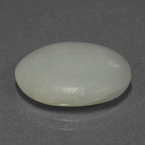 11.44 карата, натуральный Зеленый Жадеит, Огранка Овал, Полупрозрачный