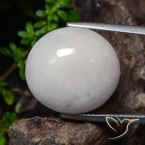 23.31 карата, натуральный Серый Жадеит, Овал, Полупрозрачный