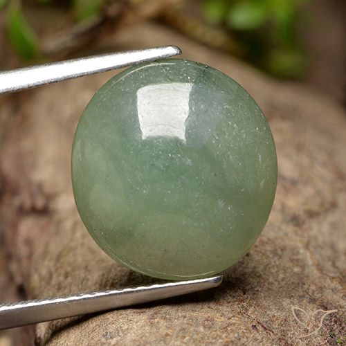 7.87ct Натуральный Medium Light Green Жадеит, Овал, Полупрозрачный