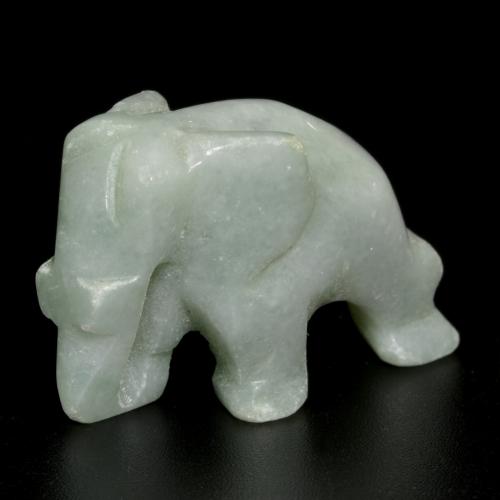 53.78 карата, натуральный Светло-серый Жадеит, Необычная форма, Непрозрачный