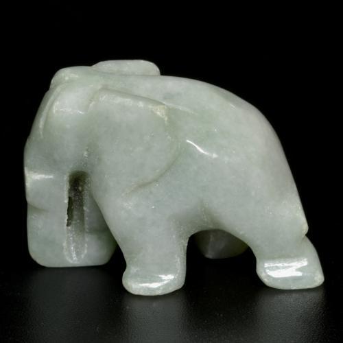 53.78 карата, натуральный Светло-серый Жадеит, Необычная форма, Непрозрачный