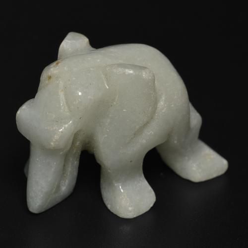 56.83 карата, натуральный Средний зеленый Жадеит, Необычная форма, Непрозрачный