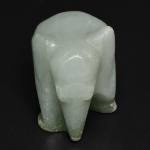 68.64 карата, натуральный Средний зеленый Жадеит, Необычная форма, Непрозрачный
