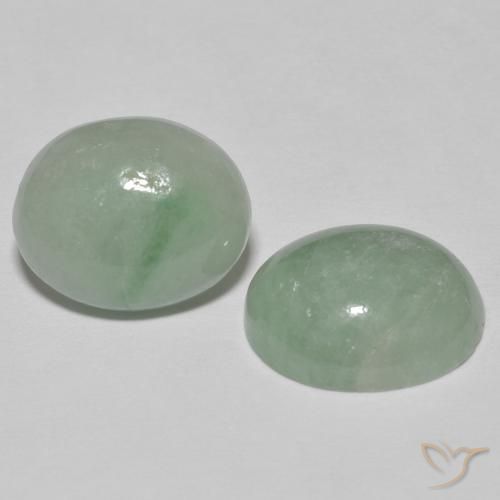 10.08ctw Натуральный Medium Light Green Жадеит, Овал, Непрозрачный