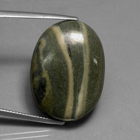 Натуральный многоцветный яшма 37,53 карата огранка овал, непрозрачный