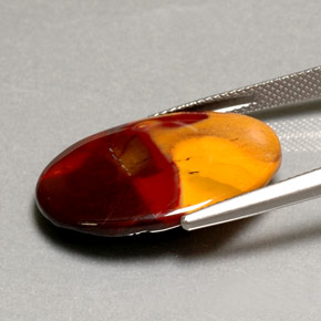 12.49 карата, натуральный Многоцветный Яшма, Огранка Овал, Непрозрачный