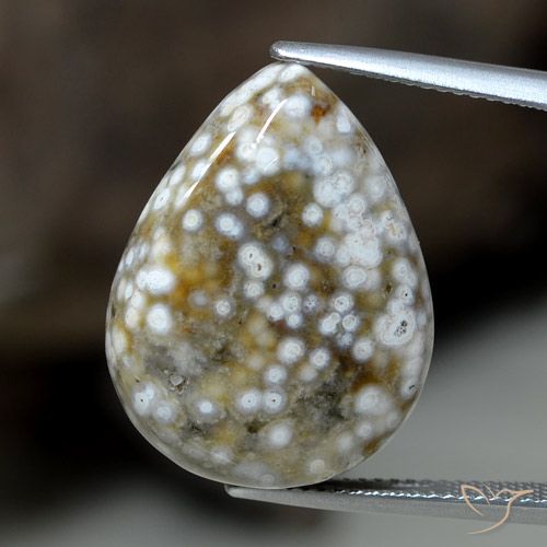 23.63ct Натуральный Многоцветный Яшма, Форма груши, Непрозрачный