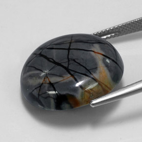 20.26 карата, натуральный Многоцветный Яшма, Огранка Круг, Непрозрачный