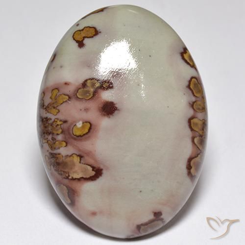 37.10ct Натуральный Многоцветный Яшма, Овал, Непрозрачный