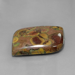 34.76 карата, натуральный Многоцветный Яшма, Необычная форма, Непрозрачный