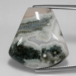 29.53 карата, натуральный Многоцветный Яшма, Необычная форма, Непрозрачный