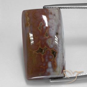 26.45ct Натуральный Многоцветный Яшма, Огранка Багет, Непрозрачный
