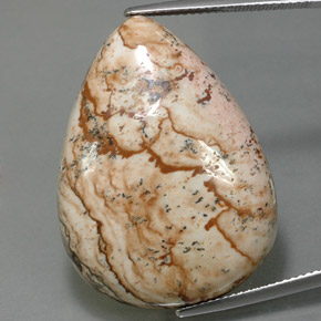 38.83 карата, натуральный Многоцветный Яшма, Форма груши, Непрозрачный