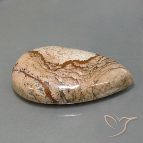 73.69 карата, натуральный Многоцветный Яшма, Форма груши, Непрозрачный