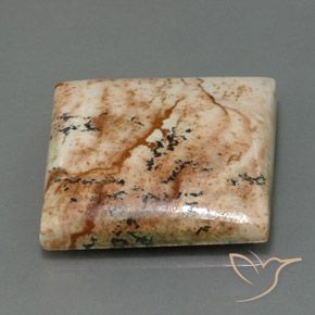 25.13 карата, натуральный Многоцветный Яшма, Квадрат, Непрозрачный