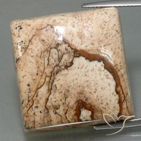52.73ct Натуральный Многоцветный Яшма, Квадрат, Непрозрачный