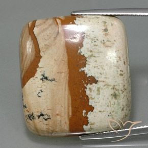 35.02ct Натуральный Многоцветный Яшма, Квадрат, Непрозрачный