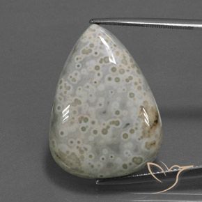 34.98ct Натуральный Многоцветный Яшма, Форма груши, Непрозрачный