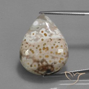 33.07ct Натуральный Многоцветный Яшма, Форма груши, Непрозрачный